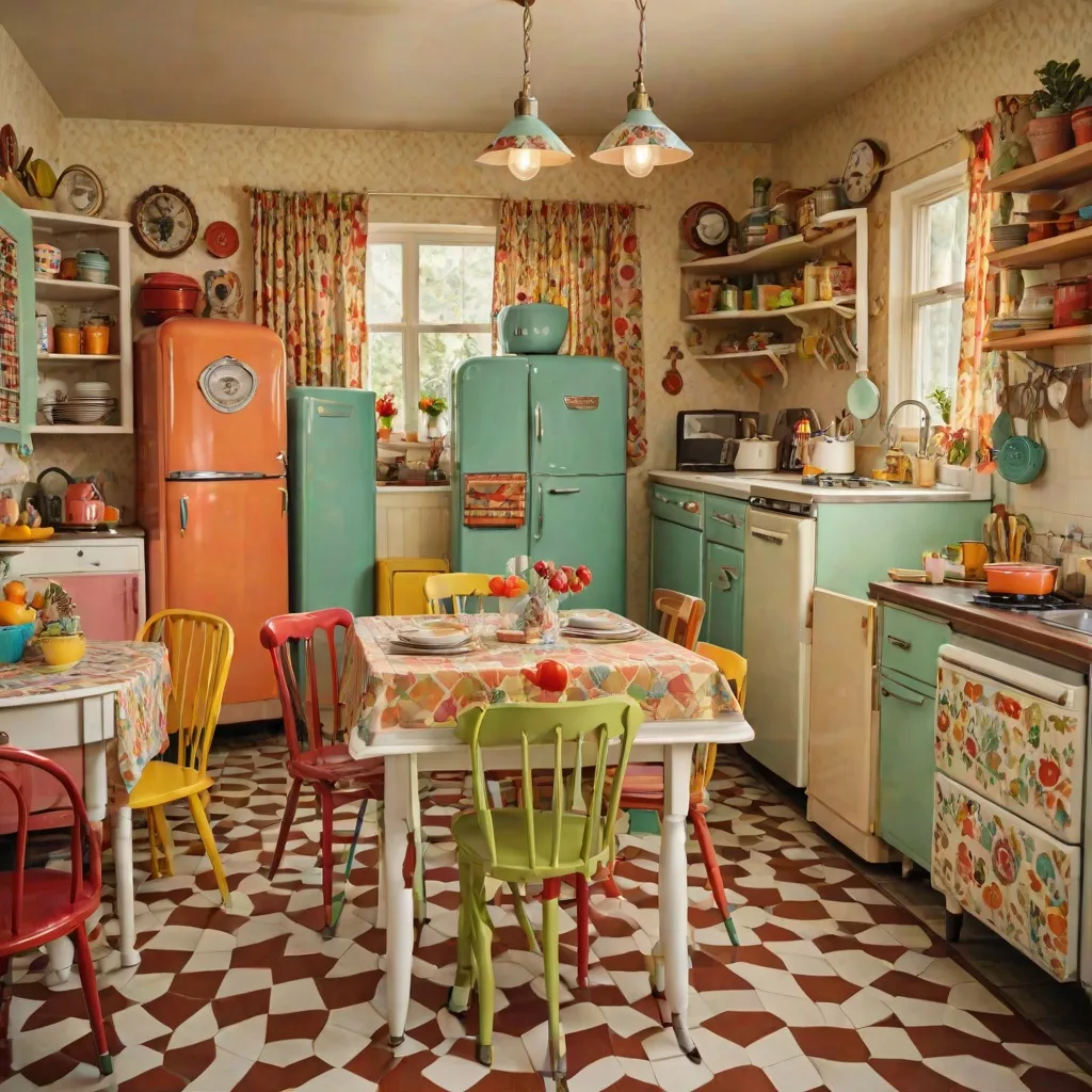 Kuchnia w stylu retro – kolory, wzory i meble inspirowane przeszłością